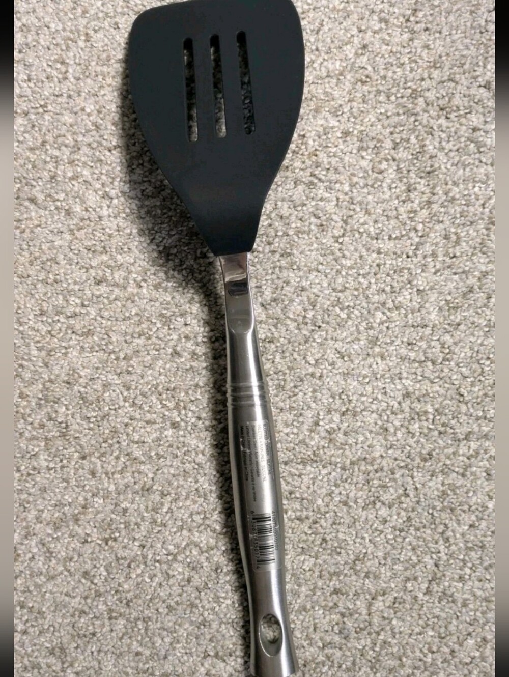 Revolution Silicone Slotted Turner LE CREUSET Stainless Steel NWT Flat Spatula